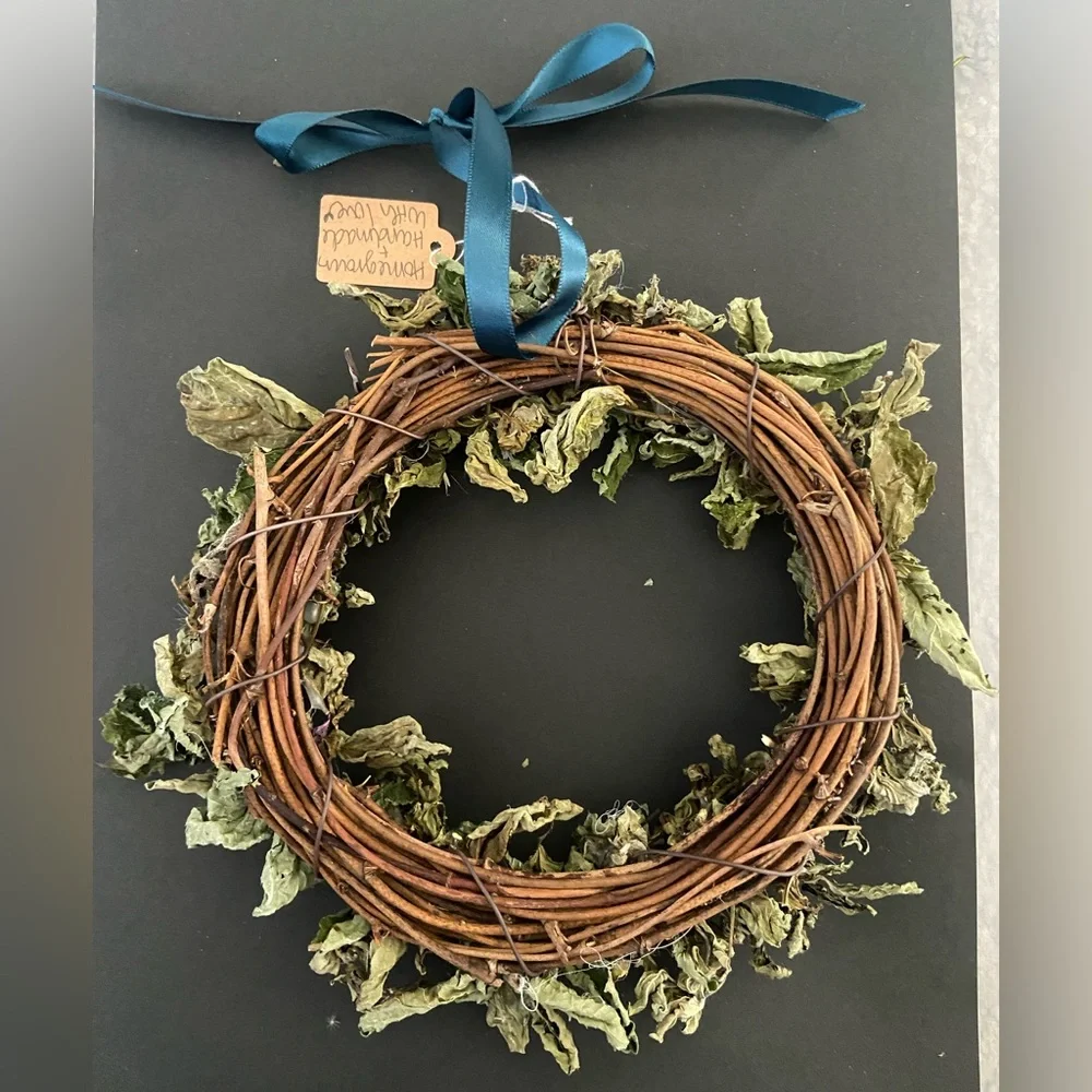 Handmade Dried Basil Wreath